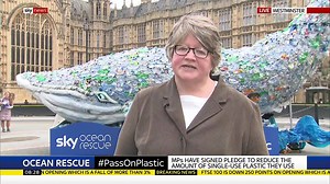 5K views · 128 reactions | MPs at Westminster have signed a pledge to #PassOnPlastic in a a bid to reduce the amount of single use plastic. Sky News speaks to Environment Minister Therese Coffey MP about the pledge | Sky Zero | Facebook