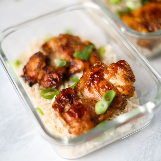 The Easiest Honey Garlic Chicken Meal Prep anyone can make!
