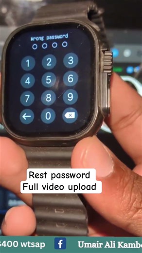 forget password in Ultra 2 smartwatchhow to forget password in smart watch #ultra2