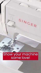 12K views · 273 reactions | Sewing Tip Day 14: Show your machine some love this #ValentinesDay by giving it a little TLC! ❤️ Remove the stitch plate, clean out any lint around the bobbin casing, and change your needle. Then, sew a test stitch to make sure everything's working well! | Singer North America | Facebook