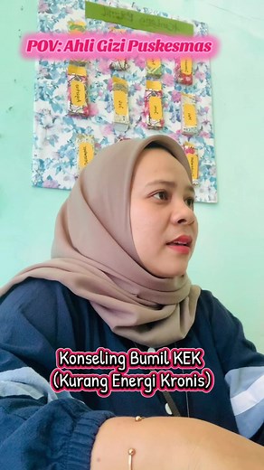 Ibu hamil KEK ( Kekurangan Energi Kronis) merupakan keadaan dimana ibu menderita kejadian kekurangan kalori dan protein dalam jangka waktu yang cukup lama. Mari kita peduli gizi sejak dini, salah satu nya pencegahan bumil kek dimulai dari usia remaja. Memperhatikan asupan gizi seimbang, kurangi komsumsi junk food dan UFP, Konsumsi tablet tambah darah, berikan perhatian, kasih sayang, kolaborasi yang baik dan kita pasti bisa turunkan angka stunting. #ahligizi #nutrisionis #puskesmas #edukasi #ibu