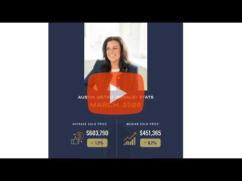 Austin Real Eastate Monthly Update: March 2026 Stats