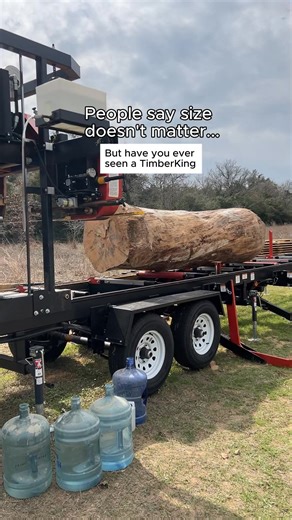 They say size doesn't matter... until they see the TimberKing portable sawmill in action. Built for those who demand power and precision. #TimberKing #PortableSawmill #SawmillLife | TimberKing Sawmills
