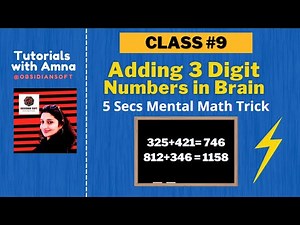 Adding Three Digit Numbers Video Lecture | Mental Maths - Class 1