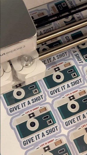 How to Make Stickers at Home 101🛠️ - Cutting✂️ #homemade #sticker #cricut #randomwareuk #etsy
