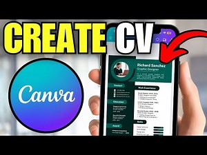 How To Make a CV in Canva For FREE (Mobile)