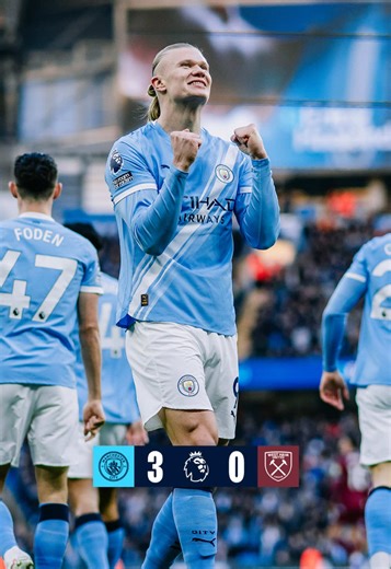Highlights from our 3-0 victory over West Ham 💪🩵 #ManCity #PremierLeague #Football #Highlights