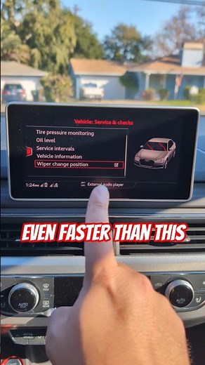 Audi Super Secret Wiper Service Position Feature