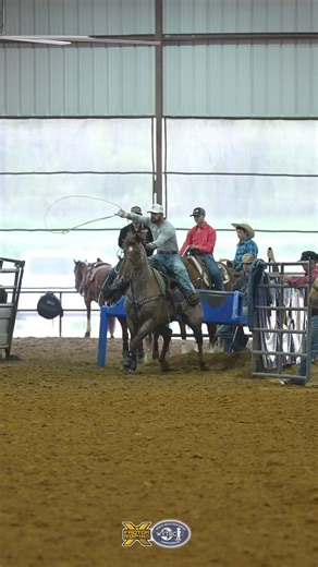 Shay Carroll and Little Michael Calmelat were 5.62 on their first one & 4.93 on their second one in the World Youth Team Roping Championships Youth Pro Roping 🔥 | X Factor Roping