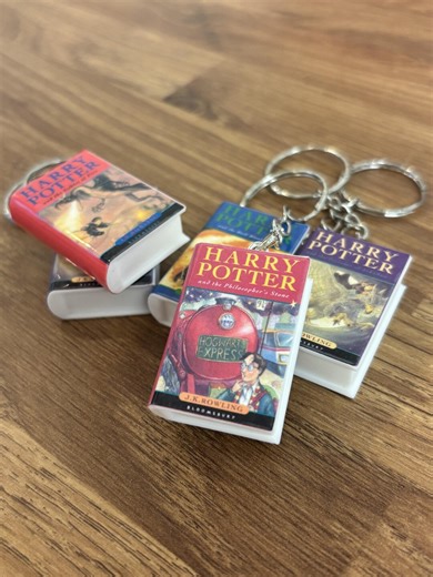 HP Book Keyrings Magic Wizard School // PLA Gloss Finish Solid Keychain for Book Lovers - Etsy
