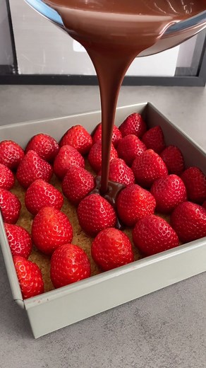 せこまる食堂 | SNSで話題の苺の生チョコタルト作ってみた🍫🍓 ⚫︎材料 18×18cm型 チョイス7袋 120g タルト生地用 無塩バター40g いちご 2パック チョコレート 500g 生クリーム400cc 生チョコ用 無塩バター80g 純ココア 適量 #タルト #チョコタルト... | Instagram