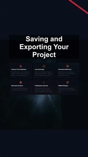 Saving and Exporting Your Project #ai #artificialintelligence #machinelearning #aiagent Saving