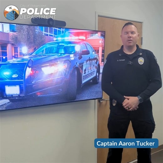 9.5K views · 117 reactions | The Ridgecrest Police Department is committed to keeping our community safe by maintaining staffing, neighborhood patrols, and crime prevention programs. Your safety is a top priority. What City services matter most to you? Share your thoughts in the Ridgecrest Community Conversation here: https://4f2a3k2ga1k.typeform.com/Conversation | Ridgecrest Police Department | Facebook