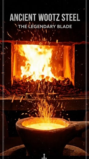 Biography AI on Instagram: "Centuries before modern metallurgy, the Indian subcontinent birthed a material of legend: Wootz steel. Known for its characteristic "water" patterns and unmatched strength, this high-carbon crucible steel was the secret behind the fabled Damascus blades. Blacksmiths achieved this by melting iron with charcoal and specific glass-like fluxes in sealed clay crucibles, reaching temperatures that created a unique microstructure of iron carbides. These blades weren't just w