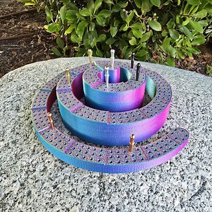 Spiral Cribbage Board - Rainbow - Etsy