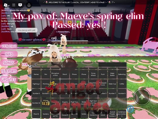 Spring elim! | sorry I haven’t been posting I have been very busy | hashtags ~ #roblox #robloxfyp #robloxtiktok #eilm #sping #springelim #robloxdance #bloxmoms #ora #dance #aldc #dancemoms #robloxdanceora #sorryihaventposted #dancing #dancer #haveagooddayeveryone♡ #haveagoodnighteveryone😴 | angel out!