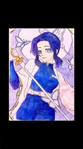 How to Draw Shinobu Kochō | Realistic Demon Slayer Painting Step-by-Step | #LOVEARTS #lovedrawing