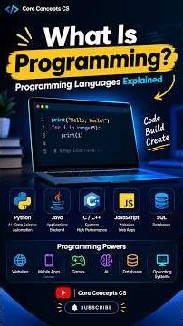 What Is Programming? 💻 | Programming Languages Explained
