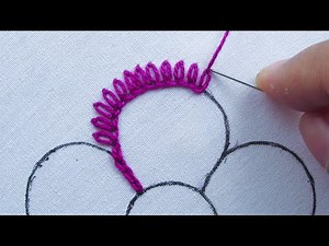 Latest Hand Embroidery Romanian Point Lace Flower Stitch Tutorial, Unique Flower Embroidery Design