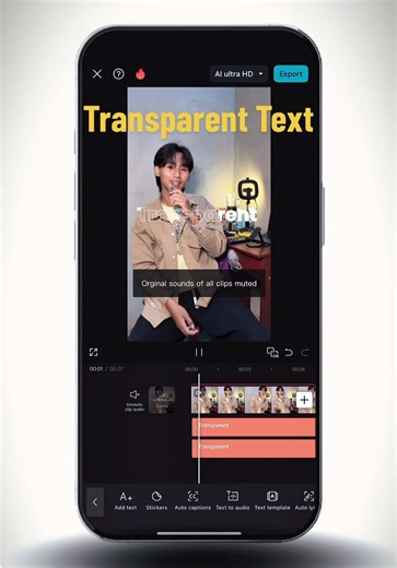 Create Stunning Transparent Text Effects in Video Editing