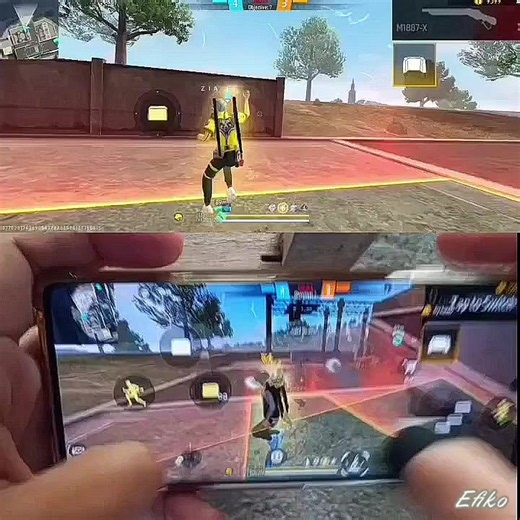 The best 2 finger HUD with full movement handcame gameplay. #freefire_lover