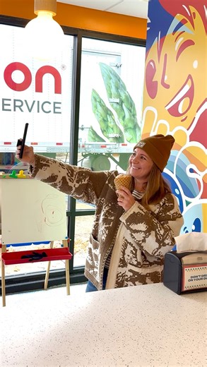 SO… Both a joke & also the reality of it. When we get tagged in photos of really pretty scoops we’re definitely on this side of the phone like “oooooohhh, good scoops 💁‍♂️💁‍♀️”. Come grab a scoop & take a photo 🥹 | Seemingly Overzealous