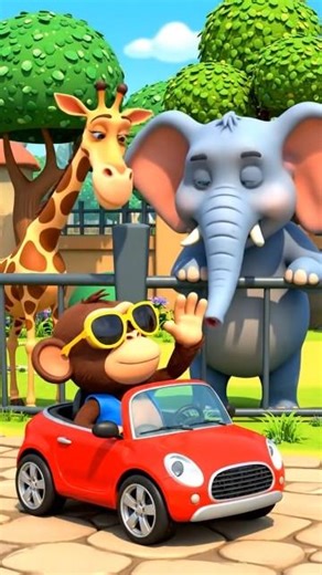 Monkey drive a car #zoo #zootopia #zoofun #zoolife #zoonomaly #zoofamily