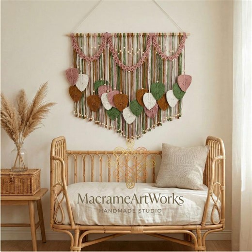 Large Macrame Wall Hanging Boho Living Room Decor Rustic Fiber Art - Etsy