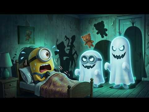MINIONS TRAPPED BY DEMONS! MINIONS 😱 Haunted Bedroom!👻Rise of the Grinch | Hilarious Minions Cartoon