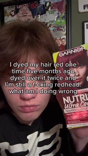 It was supposed to last like two months #hairdye #redhair #hair #fuckmychunguslife