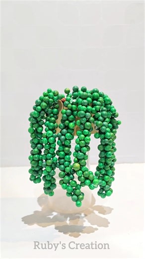 DIY Hanging Pearl Plant 🌿✨ | Thermocol Ball Craft #youtubeshorts