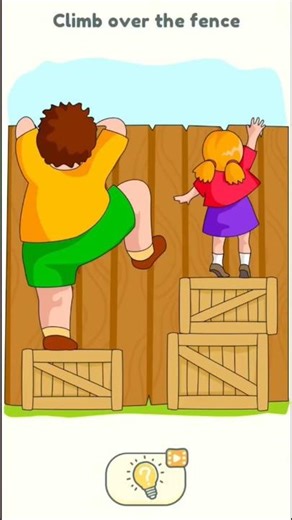 Climb Over The Fence 😱🚧 | DOP2 Level 1025 | Delete One Part #shorts #minecraft #roblox #vairalvideo