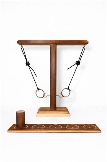 Handmade Wooden Ring Toss Game | Rustic Bar Game - Etsy