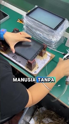 This is the process of assembling a car head unit...