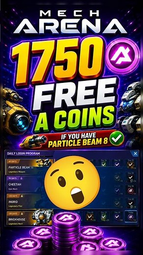 🔥1750 Free A-Coins in Mech Arena 😱 | Mech Arena: Robot Showdown #mecharena #mecharenapromocodes2026