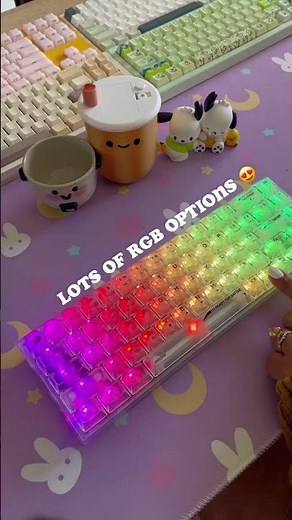 Redragon K631 PRO Full-Transparent Keyboard Backlight Showcase