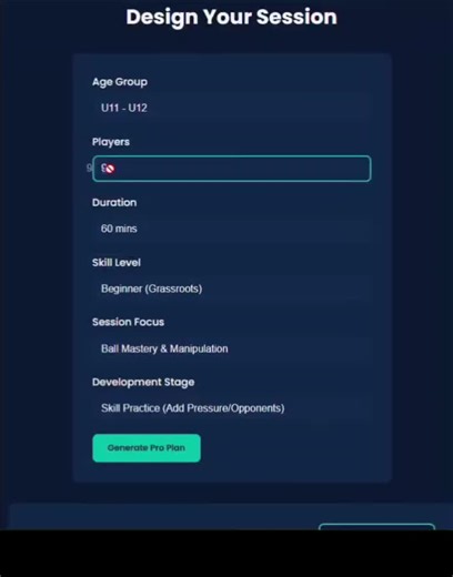 Stop coaching drills. Start coaching decisions. 🧠⚽️ ​Watch how CoachAI takes a standard U12 session request and transforms it into a match-realistic training plan. By selecting