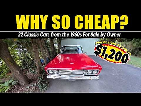 Why So Cheap? 22 Classic Cars from the 1960s For Sale by Owner – Rare Deals!