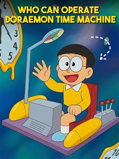 who can operate Doraemon time machine but without Doraemon ! #doraemon