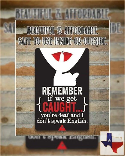 Remember If We Get Caught - Metal Sign