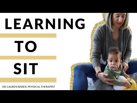 How To Help A Baby Start Sitting By Propping Their Arms On A Toy