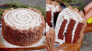 Tree Stump Cake: the impressive, delicious dessert recipe you’ll love
