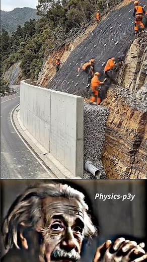 How Engineers Stabilize Dangerous Slopes Step-by-Step 🏗️⛰️ | Landslide Prevention Explained#shorts