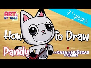How to draw PANDY from Gabby's Dollhouse