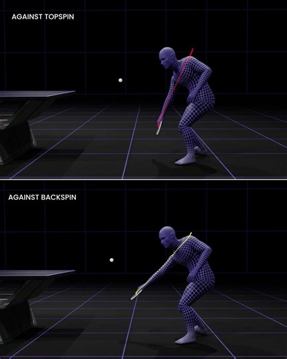 Backhand Chop: Against Topspin vs Backspin Comparison