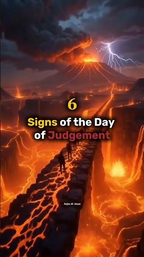 6 Signs of the Day of Judgement 🖤 #islam #akhirah #dajjal #gold #belki #islamicshorts