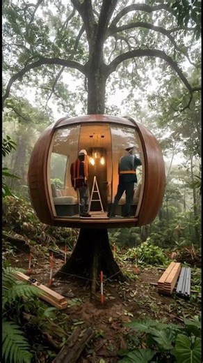 Luxury Tree Pod Build in the Forest