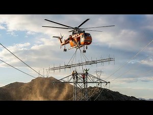 The "Flying Crane": How Skycrane Helicopters Lift Massive Antennas