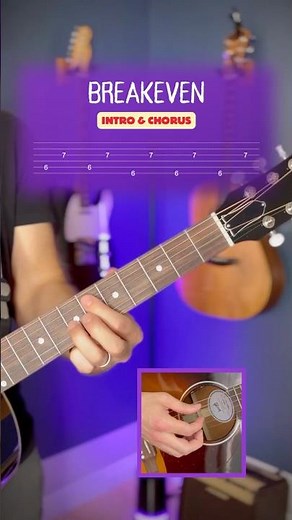 breakeven (the script) guitar tutorial