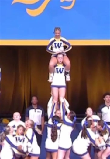 💜 #allgirl #cheer #collegercheer #nationals #fyp | widener game day cheer 2026